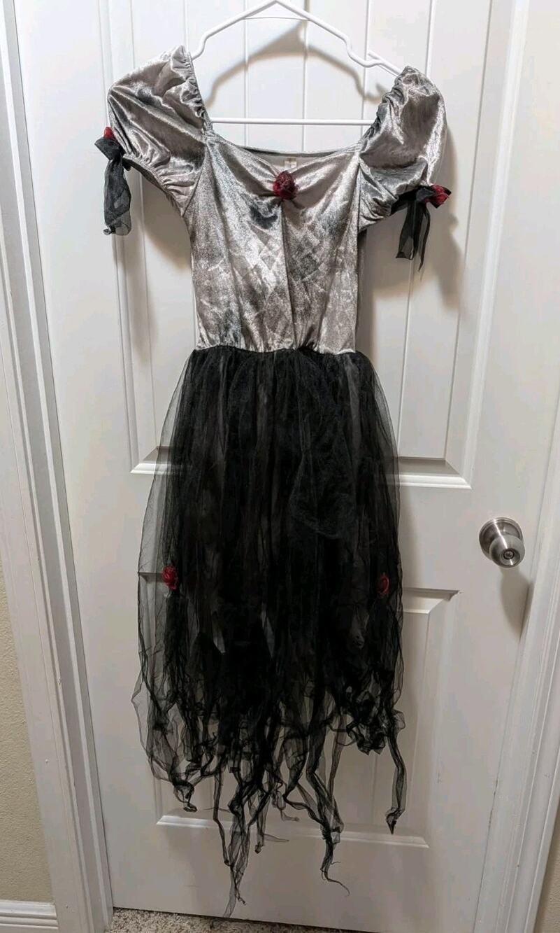 Amscan Prom Corpse Zombie Queen Dress Girls M 8-10 Halloween Costume
